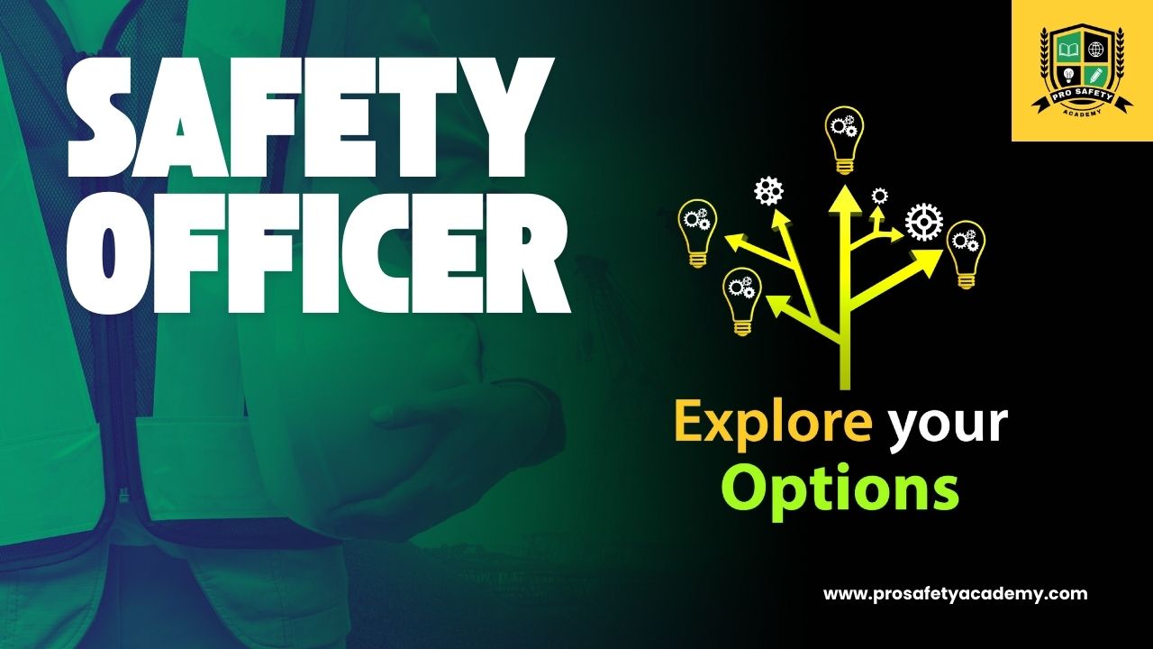 A confident Safety Officer inspecting workplace safety equipment, representing career opportunities in 2025.