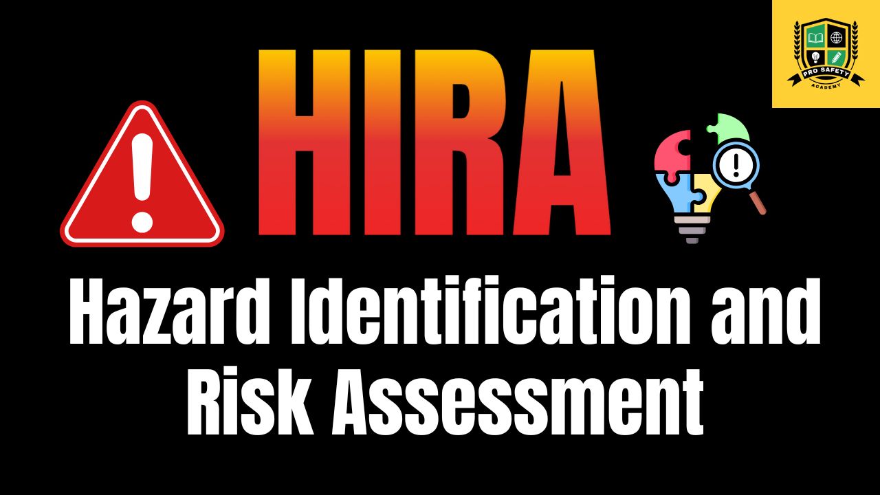 Illustration showing modern workplace safety tools and AI enhancing HIRA risk assessment in 2025.