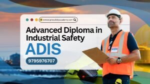 Student learning industrial safety practices during ADIS diploma training at Pro Safety Academy Lucknow