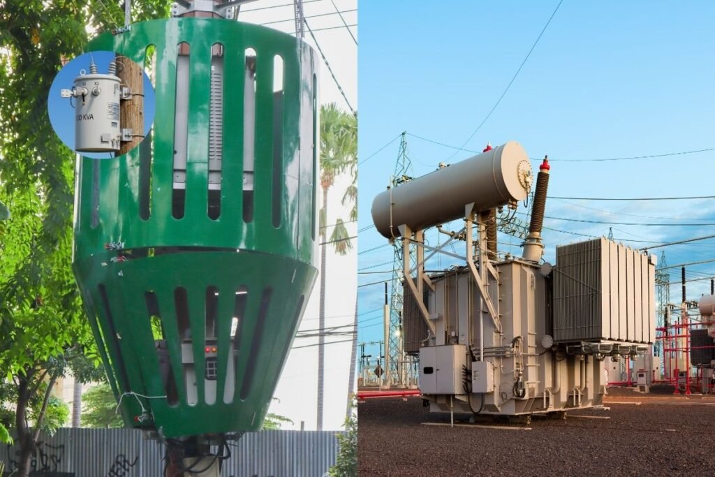 Pole-mounted transformer vs ground-mounted transformer comparison
