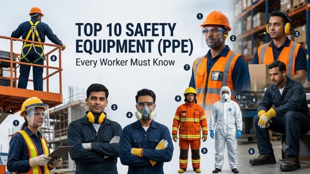 Top 10 safety equipment PPE every worker must know
