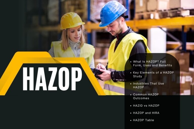 What Is HAZOP Full Form Uses and Benefits