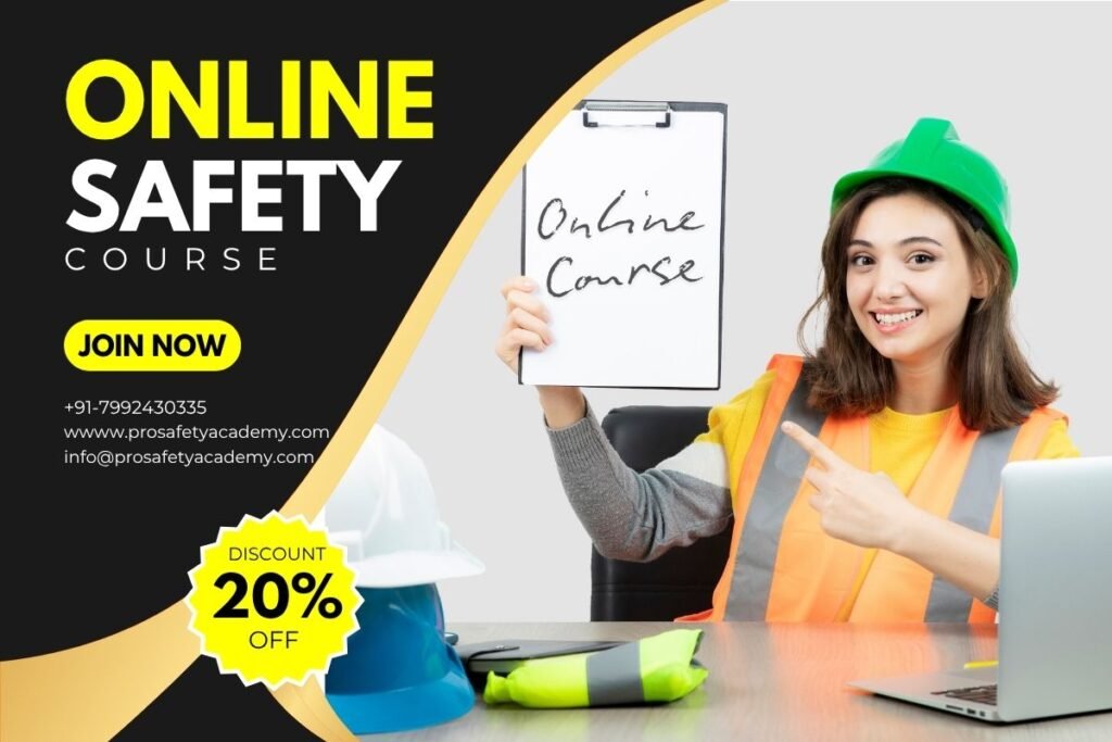 Safety officer wearing helmet and safety jacket inspecting an industrial site